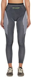 Off-White Gray Race Logo Arrow Seamless Leggings