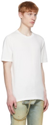 Maison Margiela 3-Pack White & Off-White Cotton T-Shirts