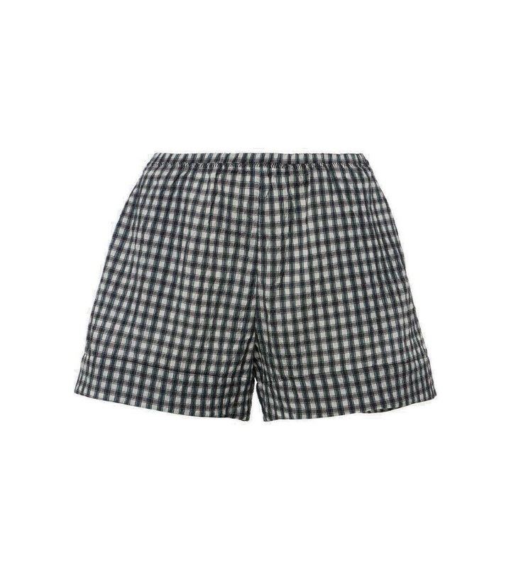 Photo: Ganni Checked seersucker shorts