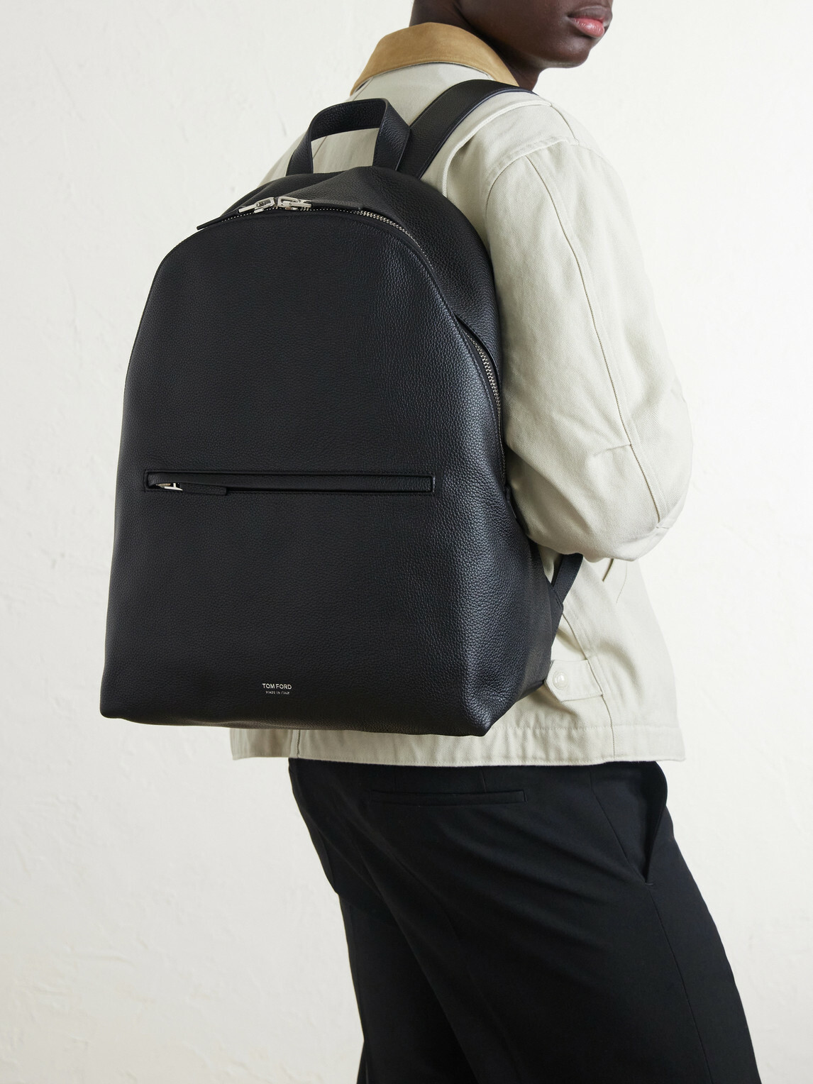 TOM FORD - Full-Grain Leather Backpack