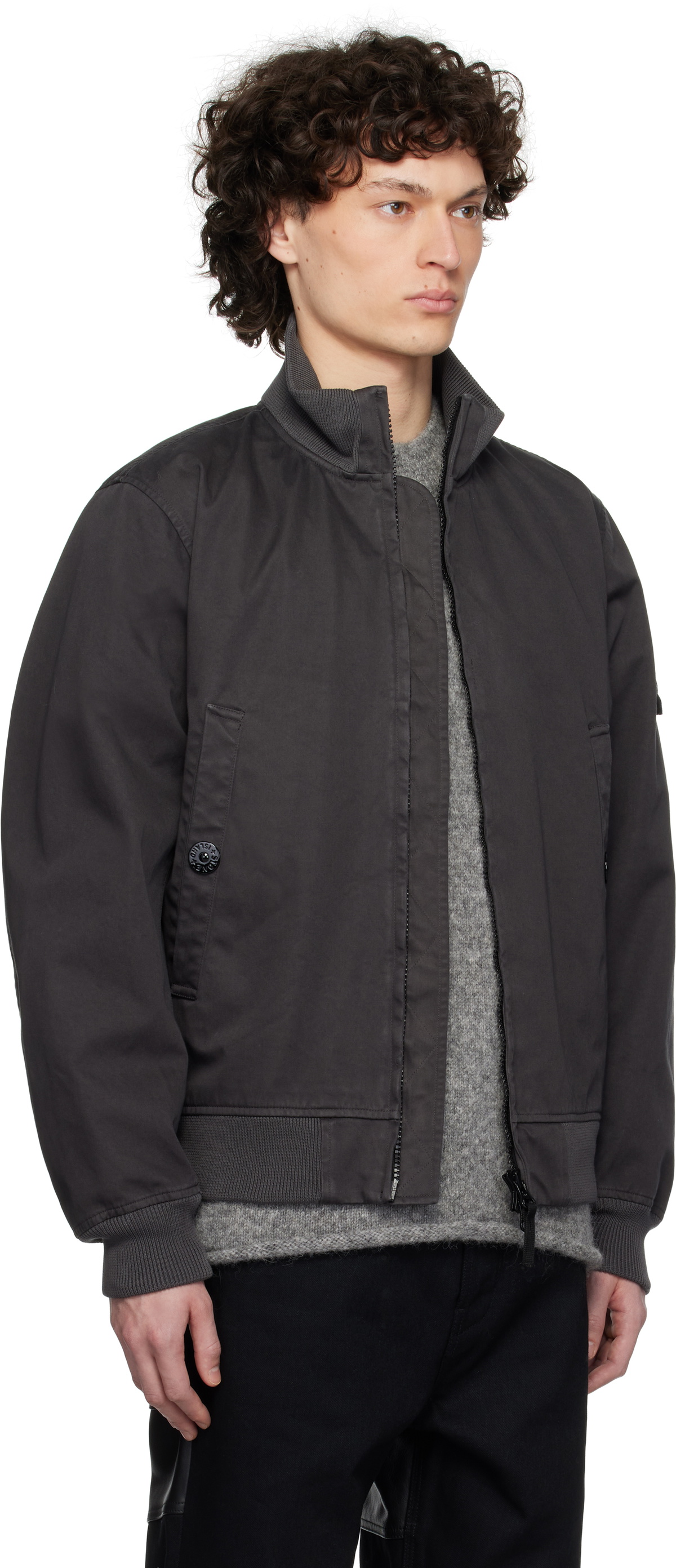 STONE 　94AW RASSO GOMMAT Stone Island Gray Raso Gommato 3L Jacket Stone Island