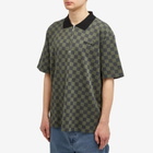 Polar Skate Co. Men's Jacques Polo Shirt in Black/Green