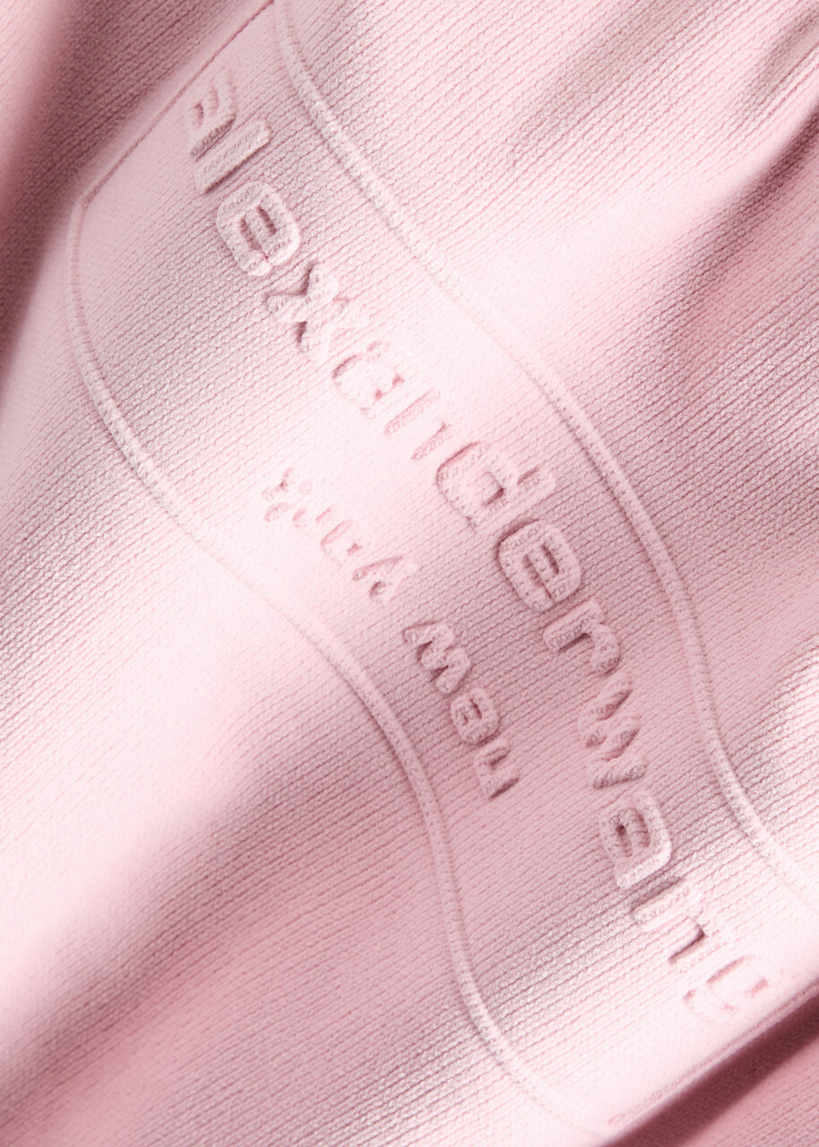 Alexander Wang Logo-embossed Knitted Jumper Pink