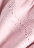 Alexander Wang Logo-embossed Knitted Jumper Pink