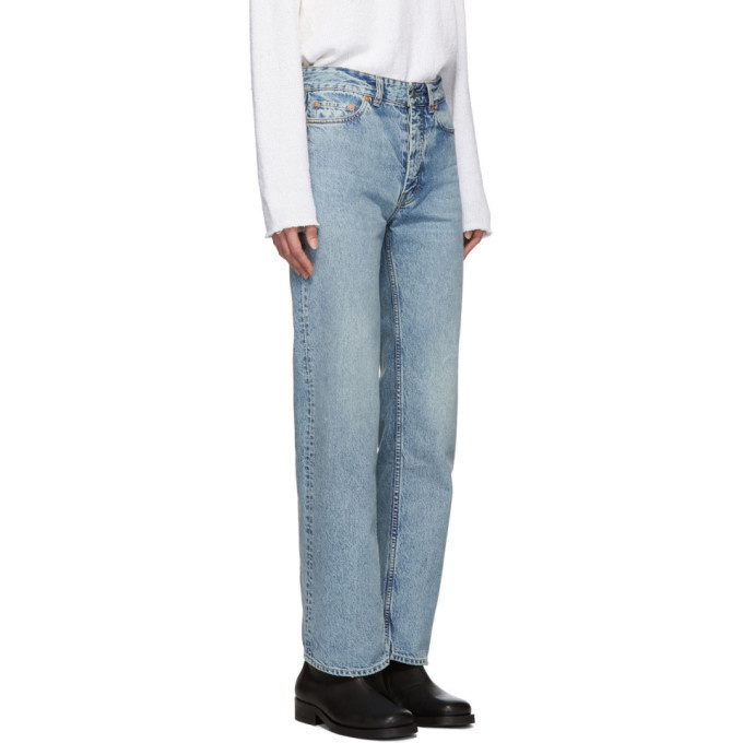 Our Legacy Blue Linear Cut Jeans Our Legacy