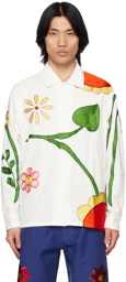 Sky High Farm Workwear White Flower Shirt