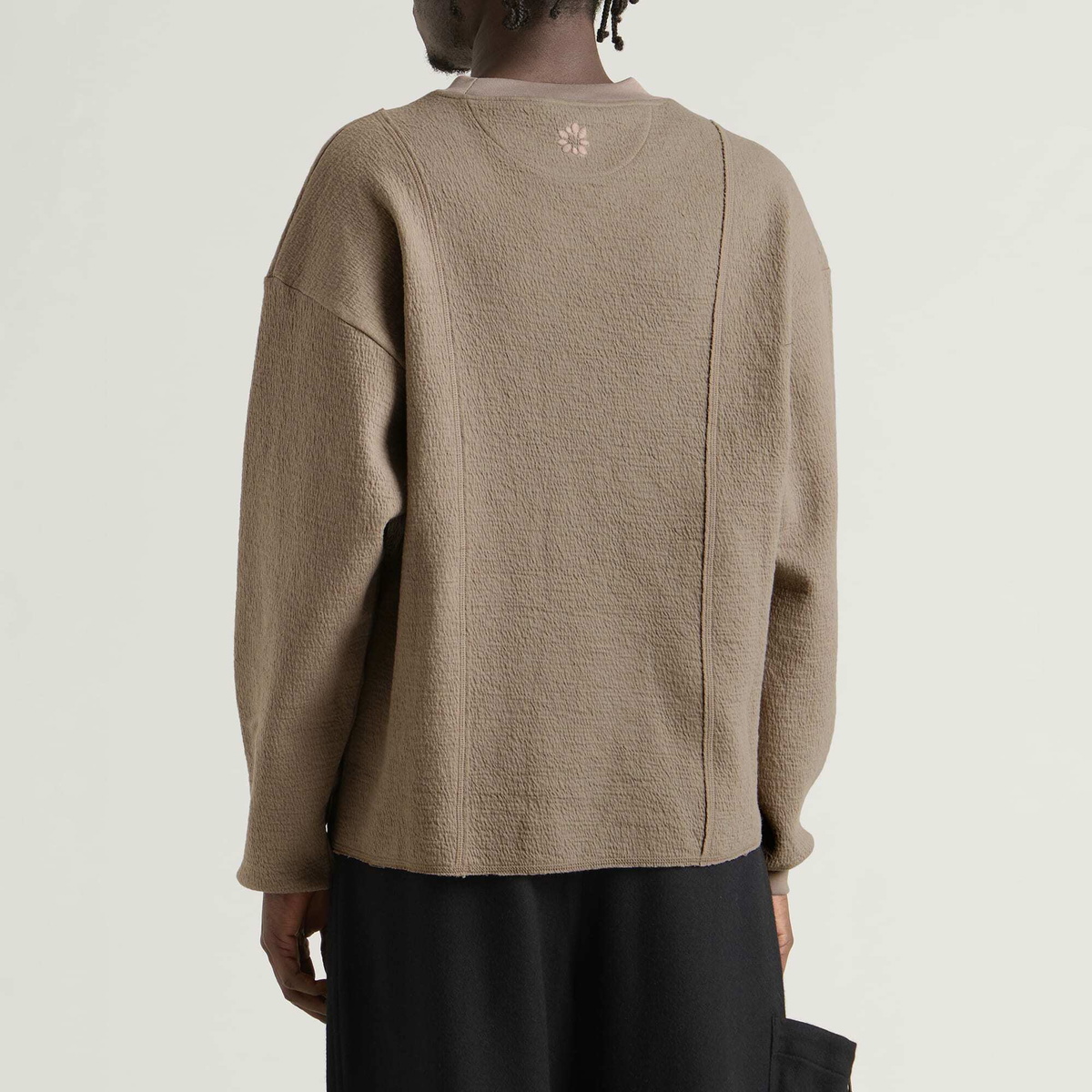 Gander Men's Raw Edge Crewneck Sweatshirt in Beige