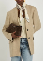 Toteme Logo-print Silk Scarf - Light Brown - One Size