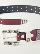 Enfants Riches Déprimés - St.Teresa 2cm Studded Leather Belt - Red