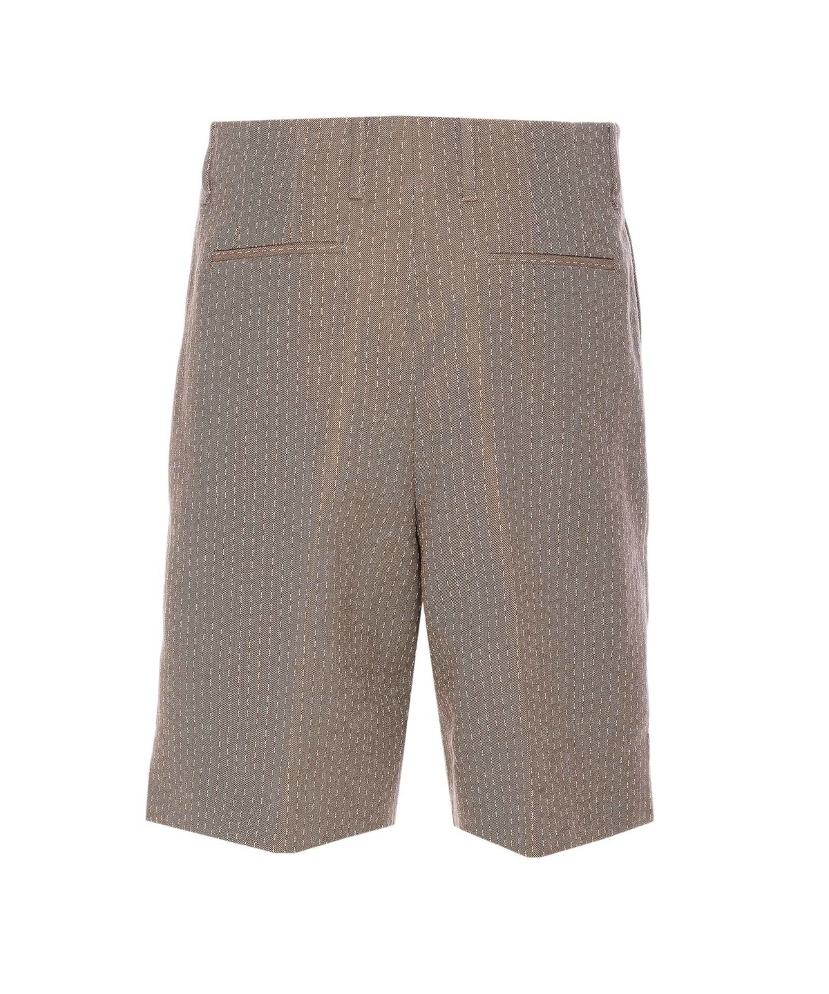FENDI - Logo-Print Silk-Twill Shorts - Brown Fendi