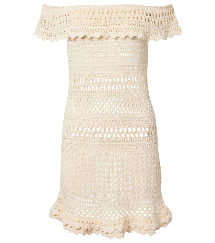 Photo: Marant Etoile Zoa crochet cotton-blend minidress