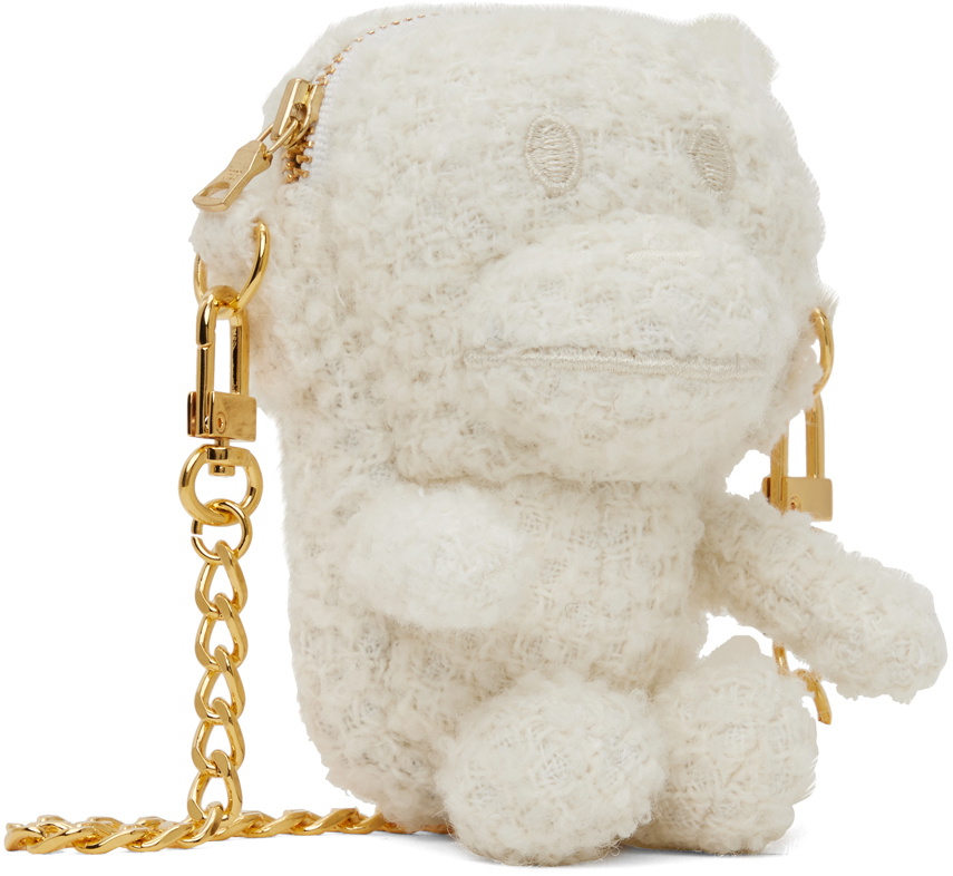 BAPE White Tweed Baby Milo Bag