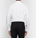 Lanvin - White Slim-Fit Bib-Front Satin-Trimmed Cotton-Poplin Tuxedo Shirt - Men - White