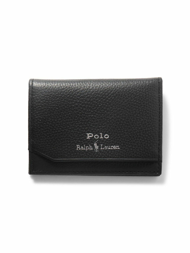 Photo: Polo Ralph Lauren - Logo-Print Full-Grain Leather Bifold Cardholder