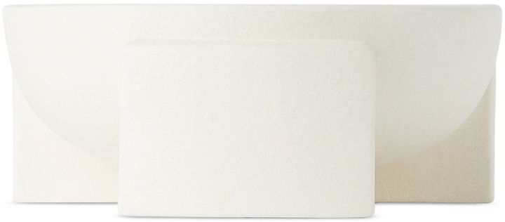 Photo: L'OBJET White Cubisme Condiment Server Platter
