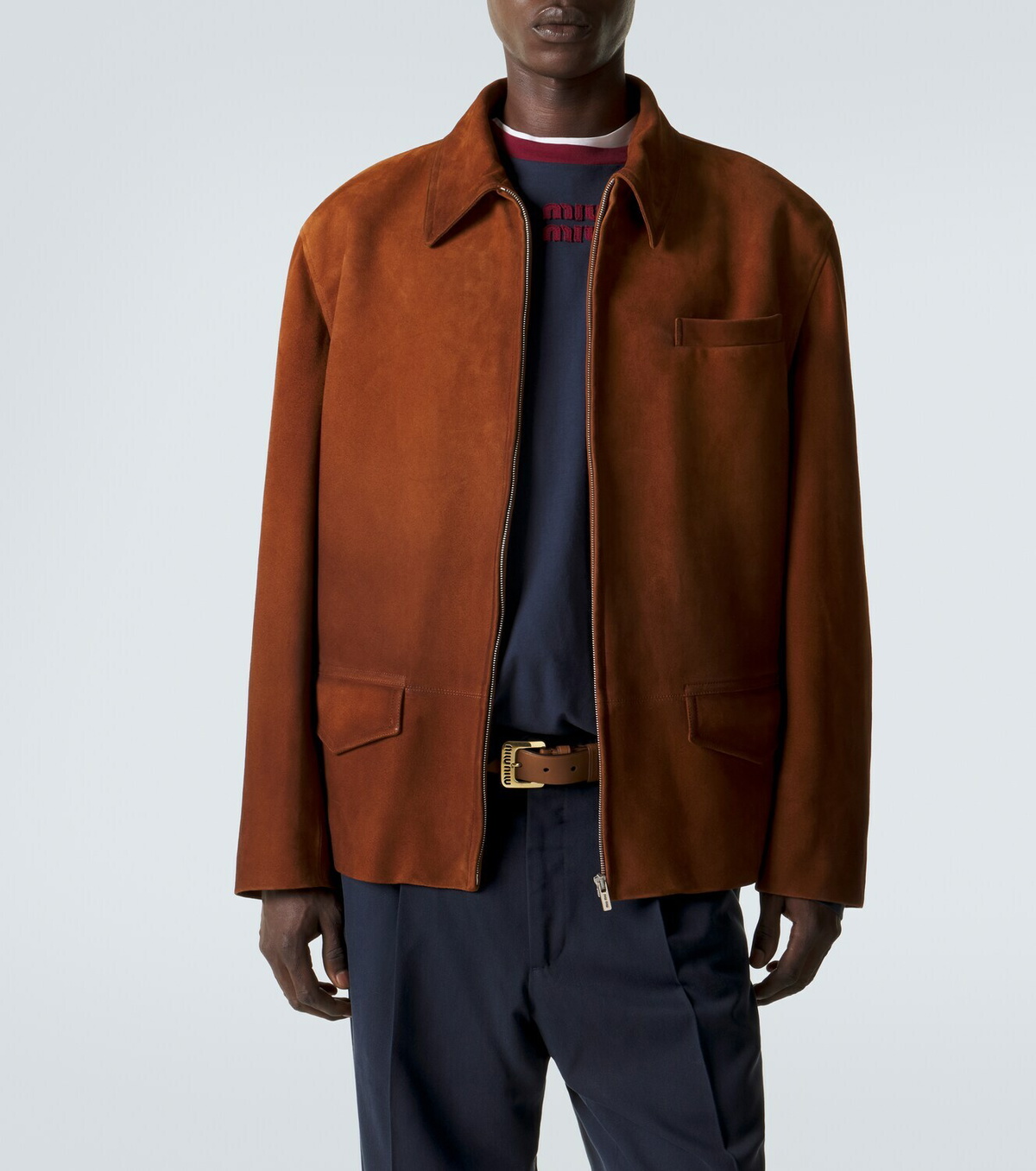 Miu Miu Suede blouson jacket