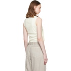LEMAIRE Off-White Asymmetrical Fitted Tank Top