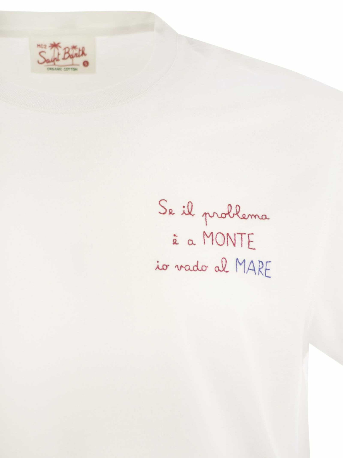 Tシャツ・カットソー MC2 Saint Barth PORTOFINO - T-shirt with chest embroidery MC2 Saint Barth Portofino - T-shirt With Chest Embroidery
