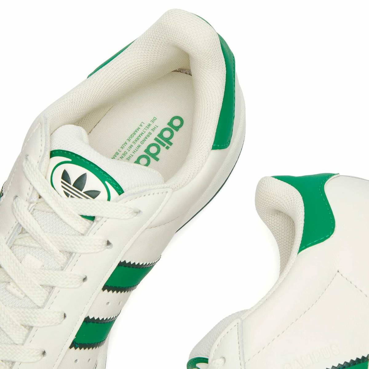 Adidas CAMPUS 00s Sneakers in Core White/Green/Off White adidas