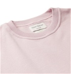 Oliver Spencer Loungewear - Harris Organic Fleece-Back Cotton-Jersey Sweatshirt - Purple