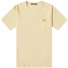 Acne Studios Nash Face T-Shirt in Pale Yellow Melange