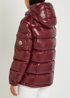 Moncler Maire Padded Hooded Laqué Nylon Jacket Red