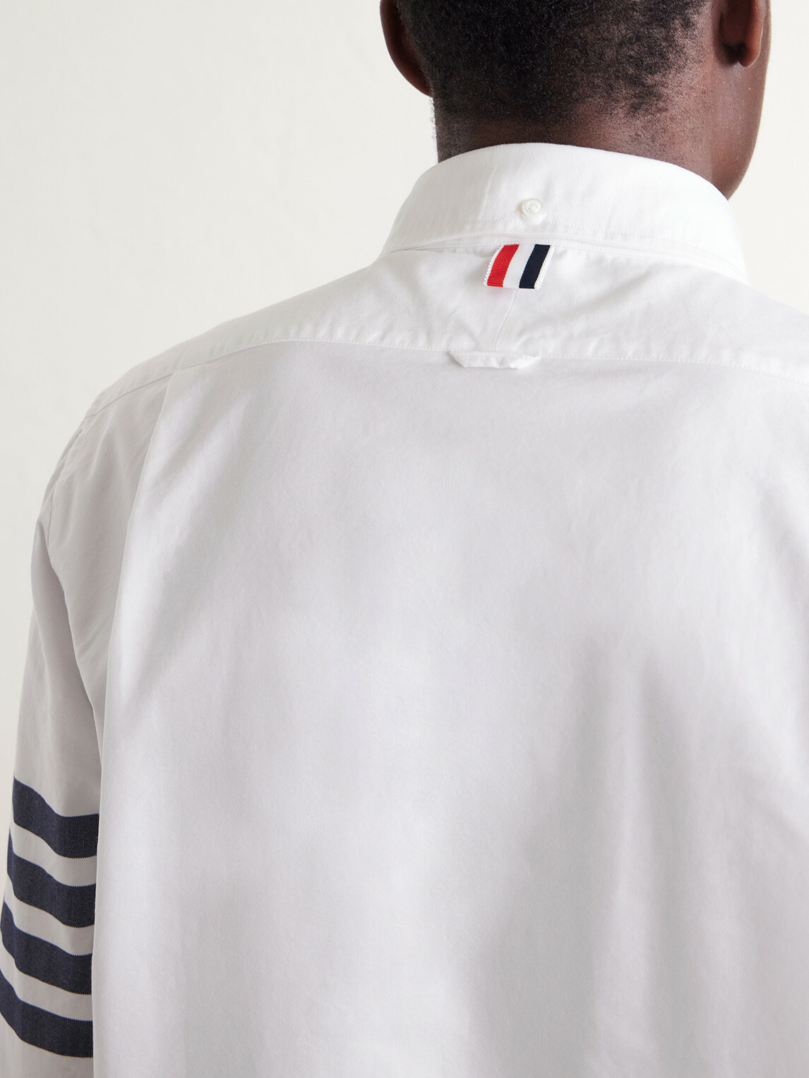 Thom Browne - Striped Cotton Shirt - White