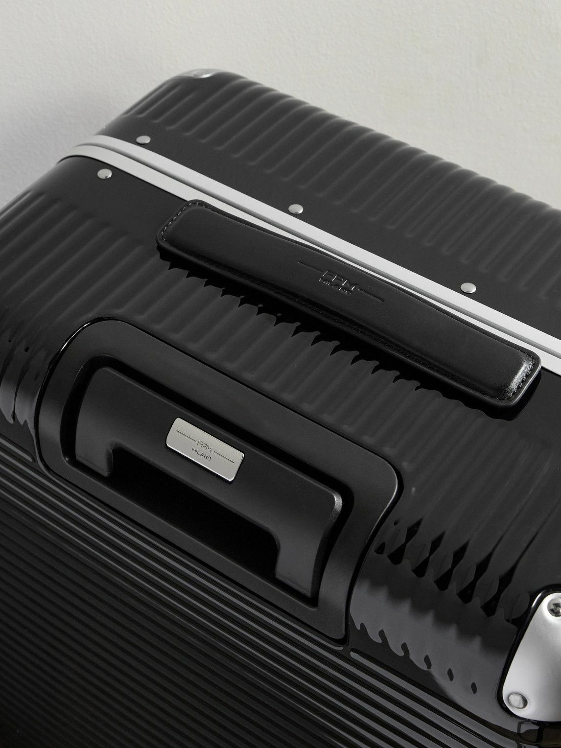 FPM Milano - Bank Light 76cm Leather-Trimmed Makrolon® Polycarbonate Spinner Suitcase
