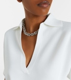 Max Mara Knitted crêpe top