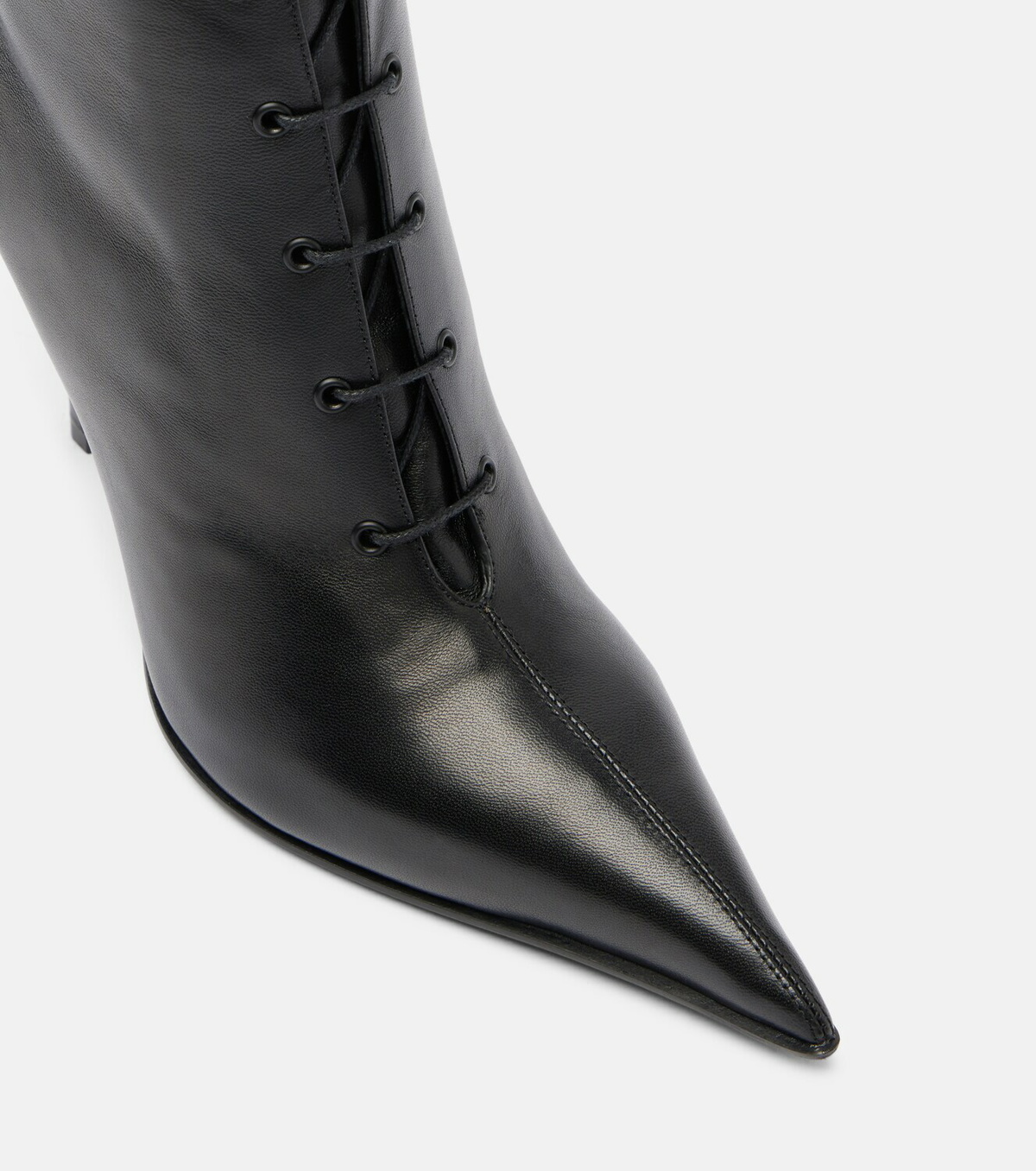 McQueen Leather ankle boots