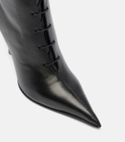 McQueen Leather ankle boots