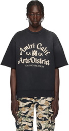 AMIRI Black 'Amiri Arts District' Short Sleeve T-shirt