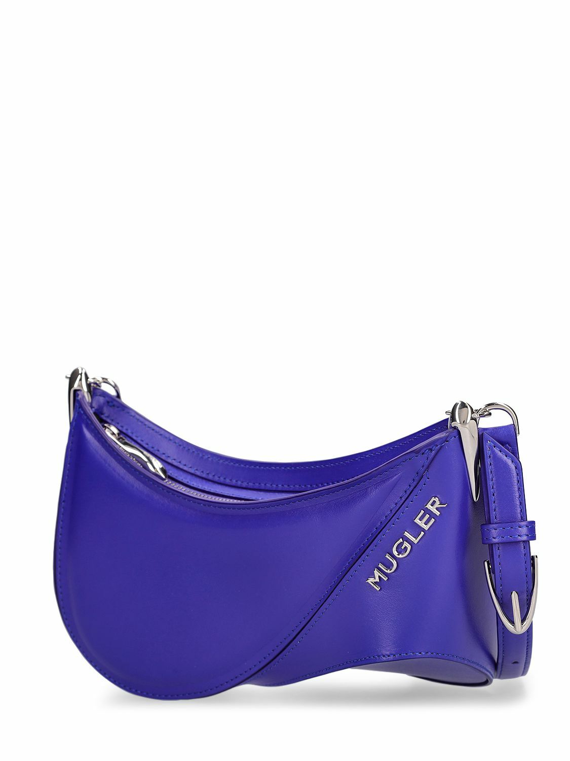 MUGLER - Mini Leather Spiral Curve Shoulder Bag
