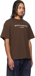WOOYOUNGMI Brown Printed Logo T-shirt