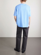 LOEWE - Logo-Embroidered Cotton-Jersey T-Shirt - Blue