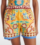 Etro Printed cotton and silk shorts