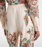 Etro Printed silk palazzo pants