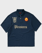 Pleasures Wyatt Boxy Polo Blue - Mens - Polos