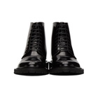 Saint Laurent Black Cesna 20 Lace-Up Boots