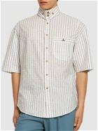 VIVIENNE WESTWOOD Striped Cotton Poplin S/s Shirt