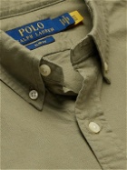 Polo Ralph Lauren - Button-Down Collar Logo-Embroidered Cotton Oxford Shirt - Green