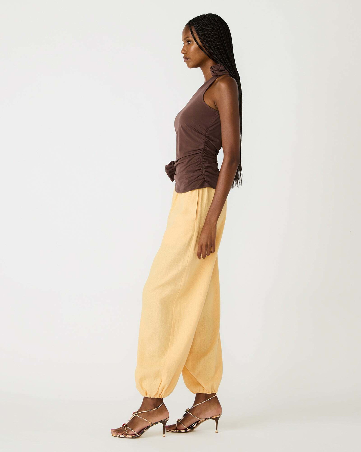 Steve Madden Hadleigh Knit Top in Brown