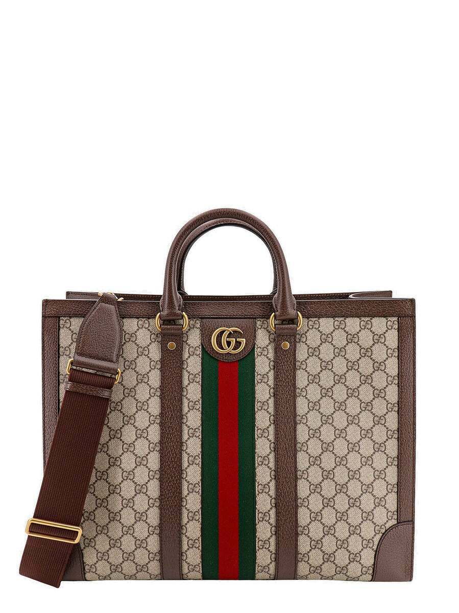 Gucci Ophidia GG Large Tote Bag in Brown for Men