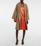 Loewe Belted wrap leather coat