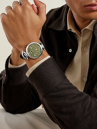 Bovet - 19Thirty 10th Anniversary Hand-Wound 42mm Stainless Steel and Leather Watch, Ref. No. NTS0118