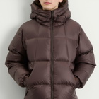 Goldwin Men's PERTEX QUANTUM Down Parka Jacket in Deep Brown