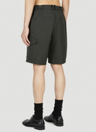 Helmut Lang - Wide Leg Shorts in Dark Green