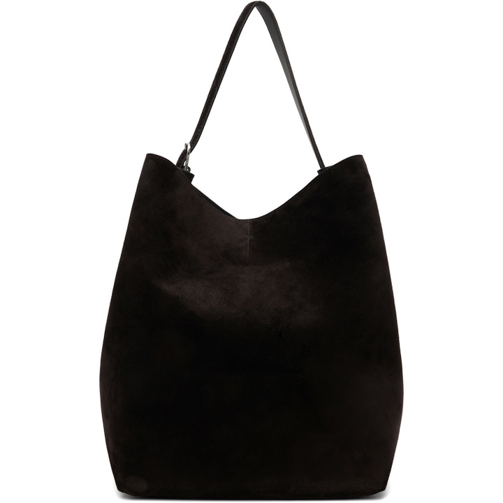 Photo: TOTEME Brown Belted Suede Tote