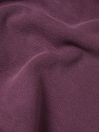 Les Tien - Garment-Dyed Cotton-Jersey Hoodie - Purple