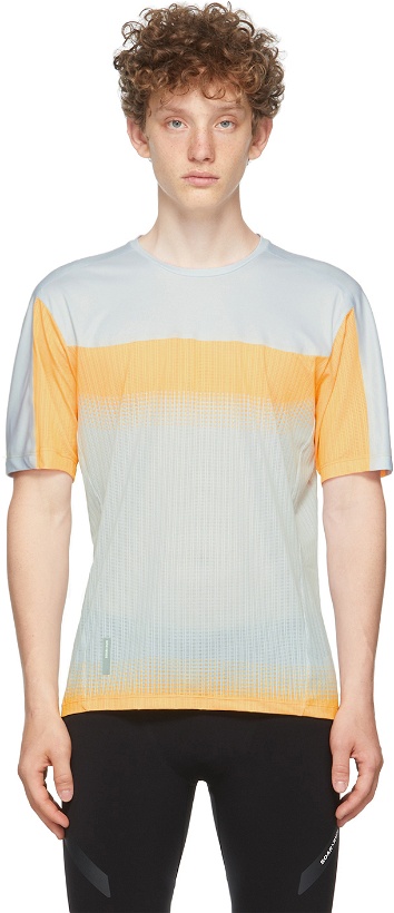 Photo: Soar Running Grey & Orange Hot Weather T-Shirt
